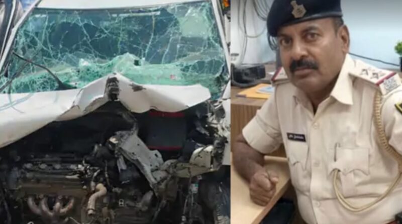 बिहार में कार-ट्रक की टक्कर में दरोगा की दर्दनाक मौत: फोरलेन पर रोड एक्सीडेंट;जा रहे थे गांव