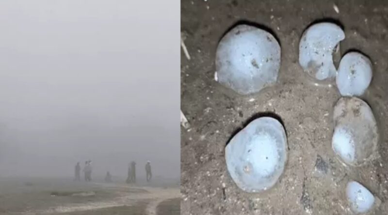 बिहार के 20 जिलों में बारिश का यलो अलर्ट:बारिश के साथ गिरे ओले 