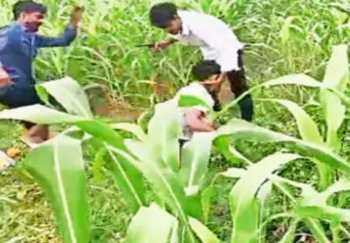 विभूतिपुर में हथियार से लैस दो बदमाशों ने खेत में युवक को पीटा