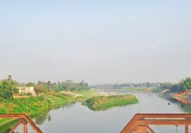 बूढ़ी गंडक में बढ़ती गाद से घट रहा जलस्तर जगह-जगह टापू बना 