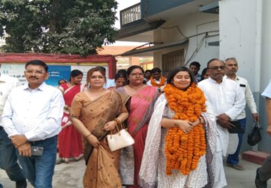 UPSC परीक्षा में 28 वाँ रैंक प्राप्त करने वाली   प्राची हनी का दलसिंहसराय में ढोल नगारो के साथ स्वागत