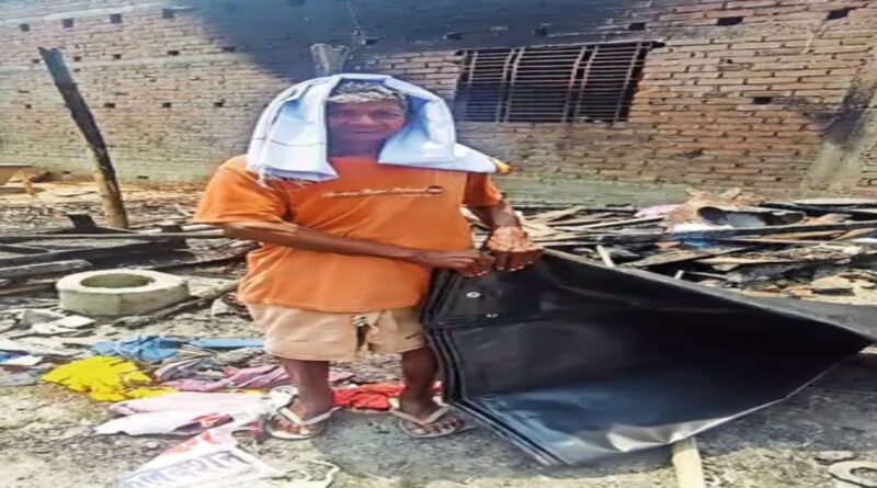 विभूतिपुर में गैस रिसाव से घर में लगी आग, सिलेंडर ब्लास्ट में छह लोग झुलसे