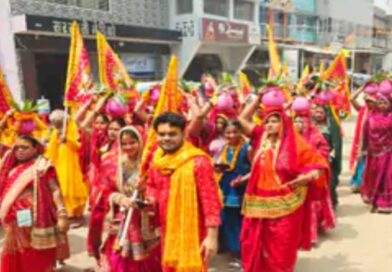 समस्तीपुर:पंचमुखी हनुमान मंदिर की प्राण प्रतिष्ठा की गई, 201 कलश यात्रा निकाला गया