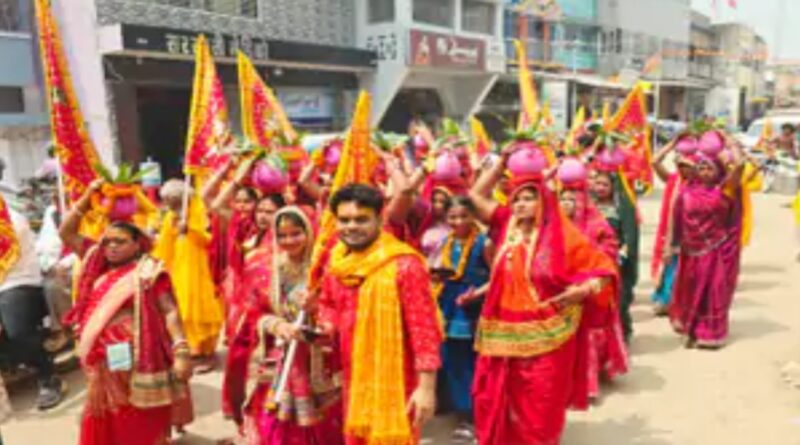 समस्तीपुर:पंचमुखी हनुमान मंदिर की प्राण प्रतिष्ठा की गई, 201 कलश यात्रा निकाला गया