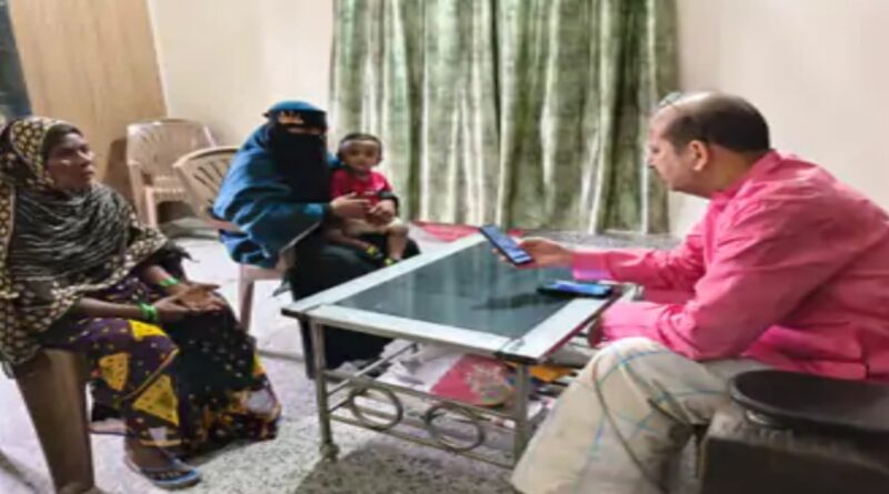 समस्तीपुर में राजद के पूर्व विधायक से मिल दुबई जेल में बंद मजदूर की पत्नी ने मांगी मदद