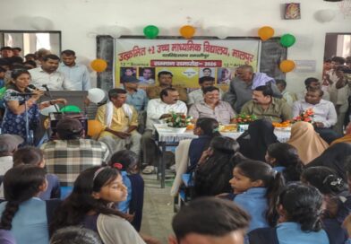 उच्च माध्यमिक कक्षा के लिए नवनिर्मित भवन का विधायक ने किया उद्घाटन।