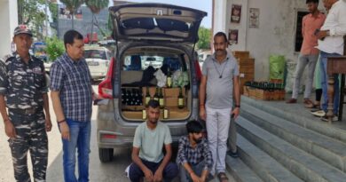 10 लाख की विदेशी शराब के साथ दिल्ली के दो तस्कर गिरफ्तार