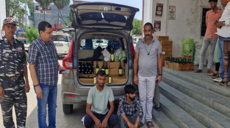 10 लाख की विदेशी शराब के साथ दिल्ली के दो तस्कर गिरफ्तार