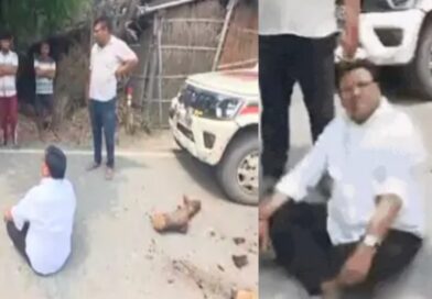 अपनी ही सरकार के प्रशासनिक व्यवस्था के खिलाफ धरना:BJP नेता ने लगाए गंभीर आरोप