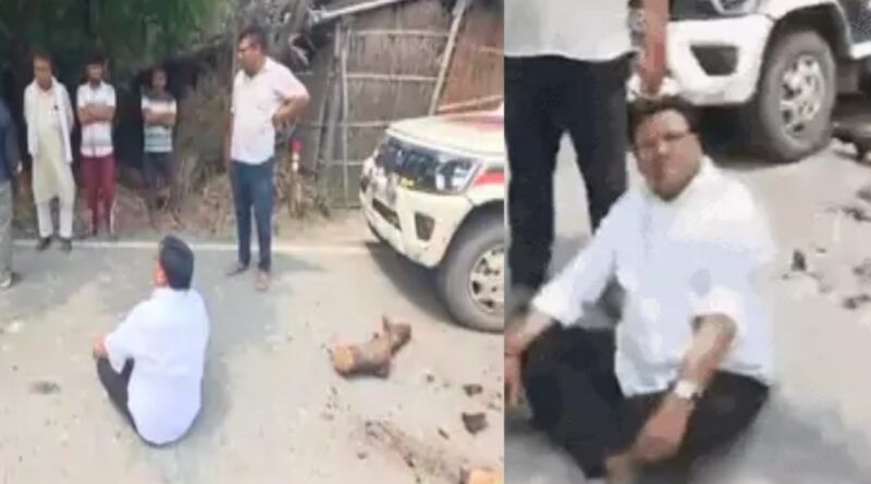 अपनी ही सरकार के प्रशासनिक व्यवस्था के खिलाफ धरना:BJP नेता ने लगाए गंभीर आरोप