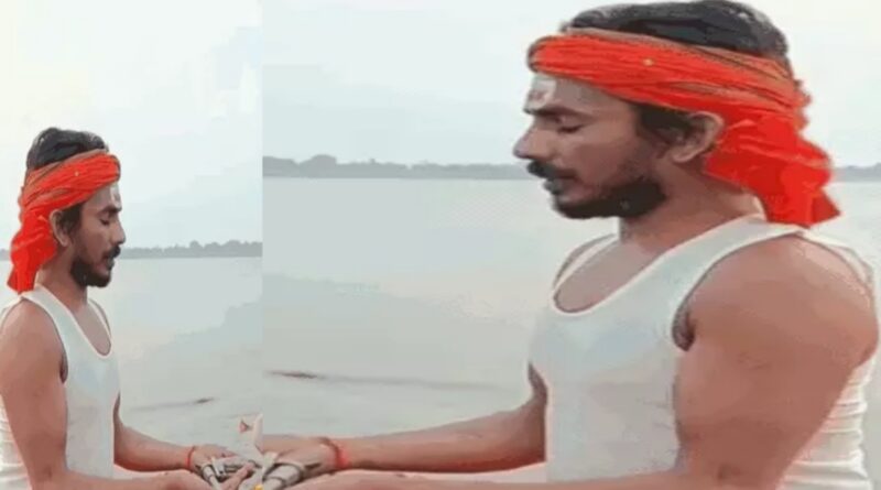 हाथ में गंगा जल लेकर अपराध छोड़ने की कसम :कुख्यात कैलाश का वीडियो वायरल 