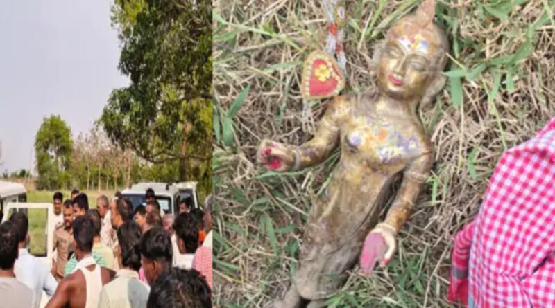 ठाकुरबारी से चोरी मां सीता की अष्टधातु की मूर्ति मिली:लक्ष्मण की मूर्ति अब भी लापता