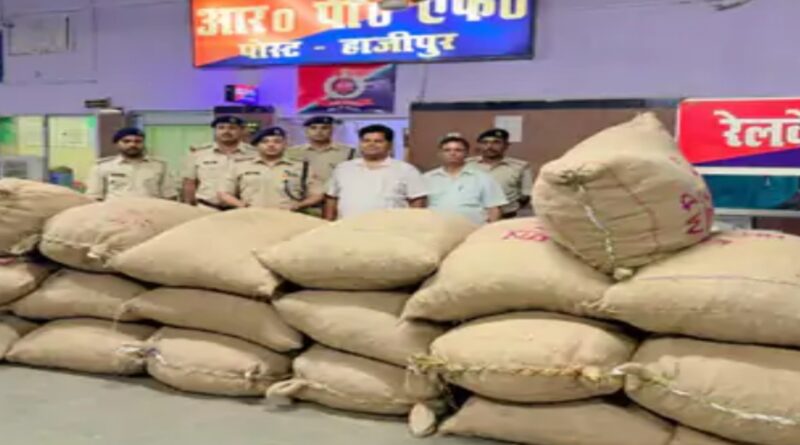 ट्रेन से 19 पैकेज प्रतिबंधित विदेशी सुपारी पकड़ी:हाजीपुर में कस्टम विभाग ने 6.13 लाख की खेप जब्त