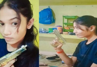 महिला होमगार्ड जवान का हथियार के साथ रील वायरल