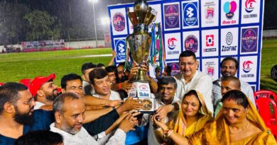 सुरेश शर्मा मेमोरियल डबल बुलेट डे-नाइट क्रिकेट टूर्नामेंट में प्रयागराज बना चैंपियन