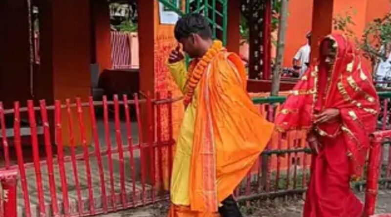 समस्तीपुर:नाबालिग जोड़े की मंदिर में शादी,प्रेम-प्रसंग में पकड़े जाने पर ग्रामीणों ने कराई शादी