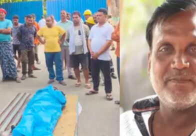 रिफाइनरी के गेट पर शव रखकर 6 घंटे से प्रदर्शन: सड़क हादसे में हुई थी सुपरवाइजर की मौत
