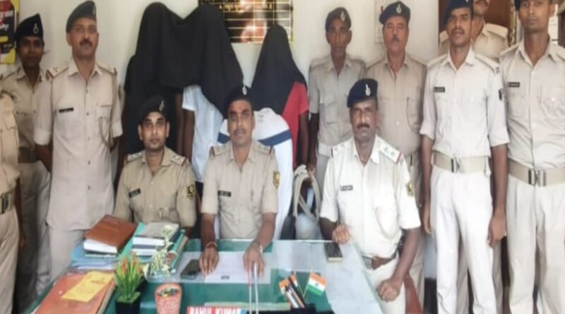 अमन सहनी गिरोह के तीन बदमाश पकड़ाए: एनकाउंटर के बाद कार्रवाई, दो देसी कट्टा जप्त 