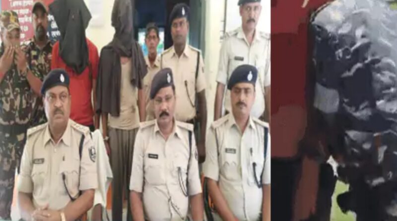 बेगूसराय में 2 भाई पकड़ाए; बदमाश की कमर में गन डालते दिखे पुलिसकर्मी