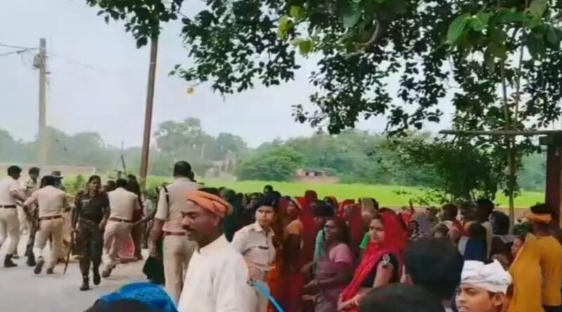 उपमुख्यमंत्री विजय चौधरी के काफिले के दौरान हसनपुर में हंगामा,पुलिसकर्मी घायल