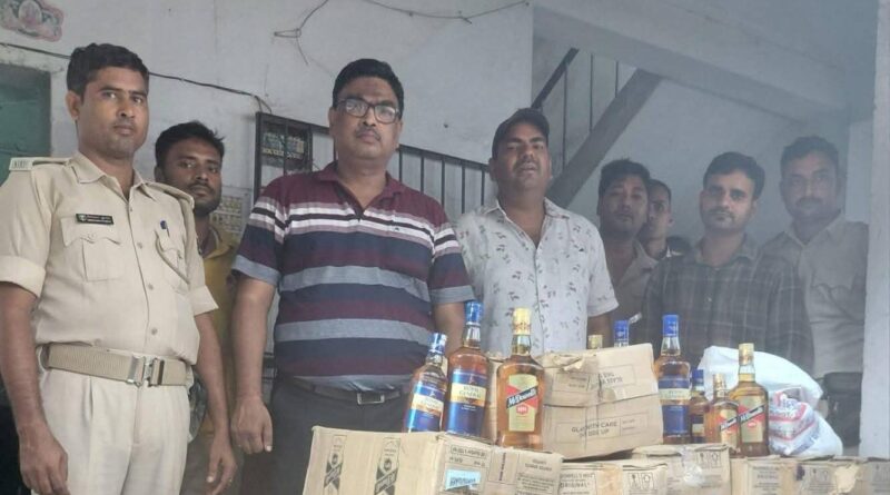 बड़ी करवाई :उत्पाद विभाग की छापेमारी में 352.74 लीटर शराब की जब्त