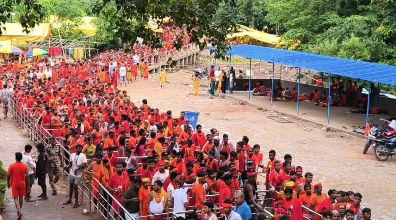 गुप्ता धाम में बड़ा हादसा,खाई में गिरने से 3 कांवरियों की मौत;शव बरामद