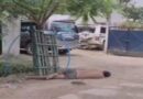 रोसड़ा में उत्पाद थाना के सामने शराबी का हंगामा:घंटों तक यातायात बाधित रहा
