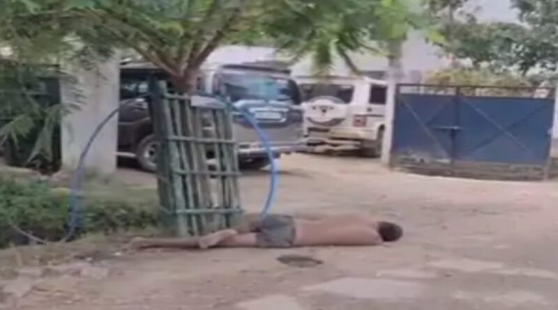 रोसड़ा में उत्पाद थाना के सामने शराबी का हंगामा:घंटों तक यातायात बाधित रहा