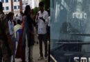 रिजल्ट खराब आने से नाराज छात्रों ने किया हंगामा:कॉलेज परिसर में बस के शीशे तोड़े