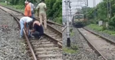 पटना-हटिया एक्सप्रेस हादसे का शिकार होने से बची, पटरी में आयी दरार,40 मिनट रुकी ट्रेन