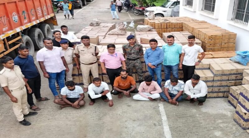 पटना में 1.20 करोड़ की विदेशी शराब जब्त, ट्रक चालक समेत छह गिरफ्तार