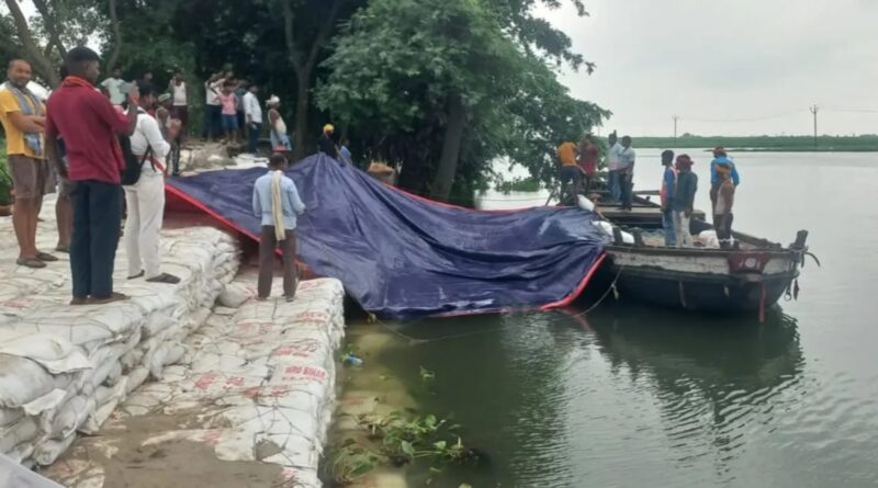 बछवाड़ा में फिर जमींदारी बांध से रिसाव,जलस्तर बढ़ने से किसानों की बढ़ी चिंता