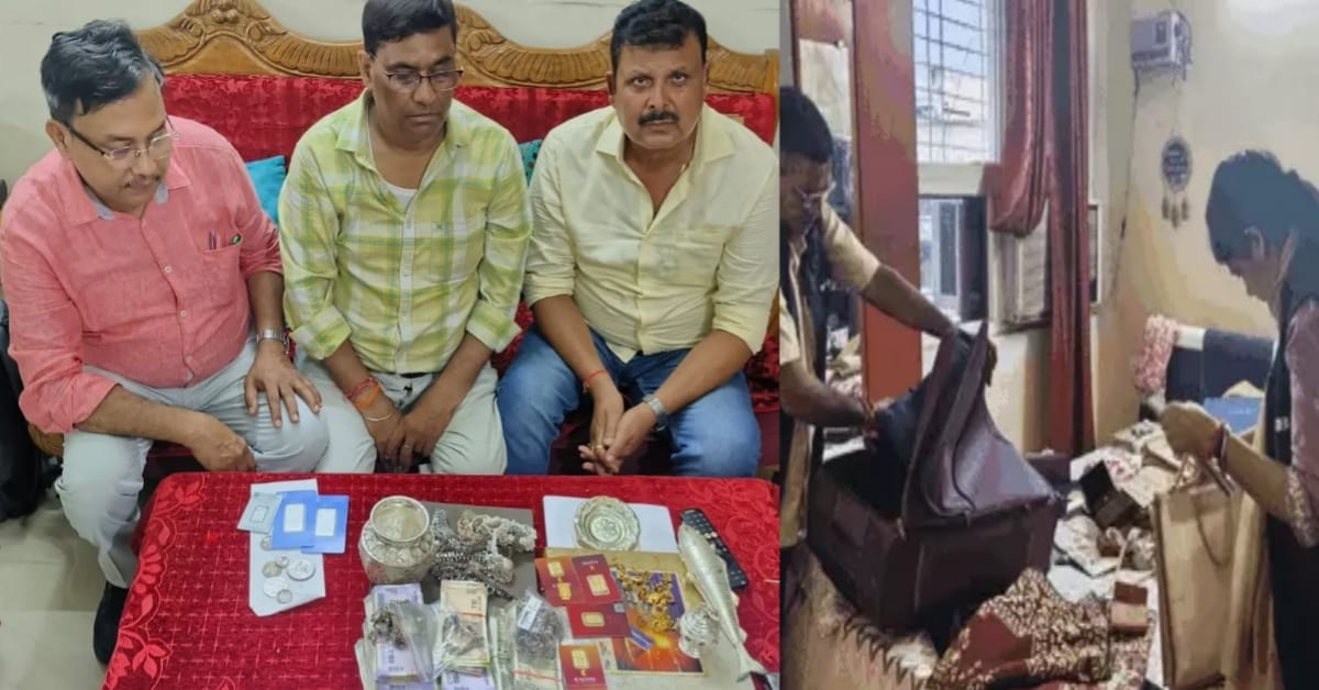 पटना में कमीशन के तौर पर मांगे 3 लाख,1.04 लाख लेते धराए कार्यपालक अभियंता,8.36 लाख नकद मिले