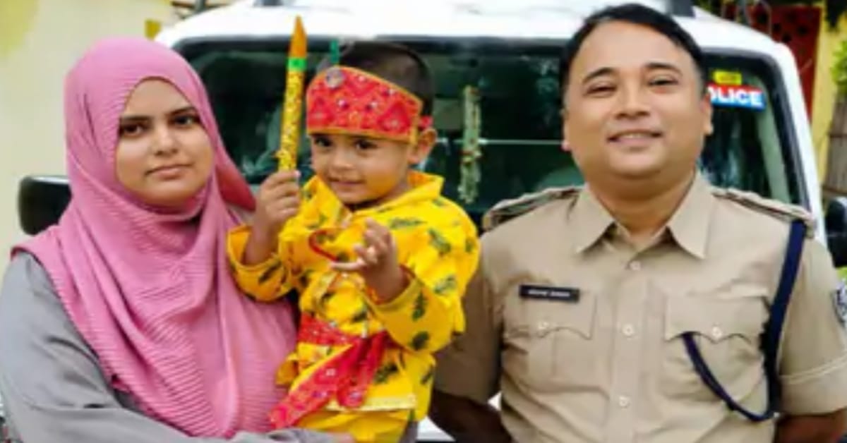 DSP सद्दाम के बेटे अली बने कान्हा:जन्माष्टमी पर परिवार का अनोखा अंदाज,हुआ वायरल