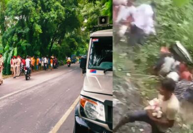 दलसिंहसराय:शराब लदी कार एनएच किनारे पलटी, ग्रामीणों ने लूट लिए शराब के कार्टन
