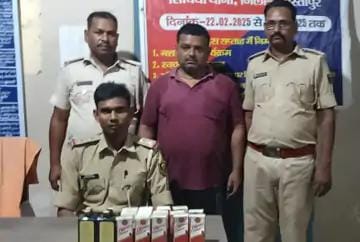 समस्तीपुर में ब्यूटी पार्लर से शराब बरामद:पुलिस ने संचालक को भी किया गिरफ्तार