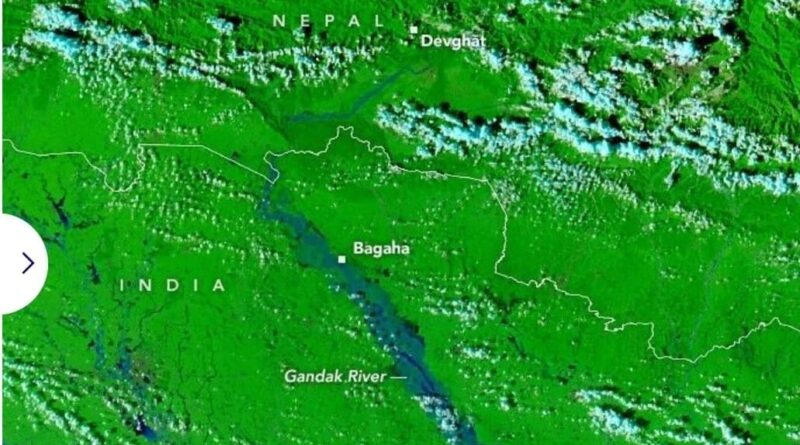सैटेलाइट तस्वीरों में दिखा गंडक का जलप्रलय,विजय चौधरी बोले- हालात पर है पैनी नजर