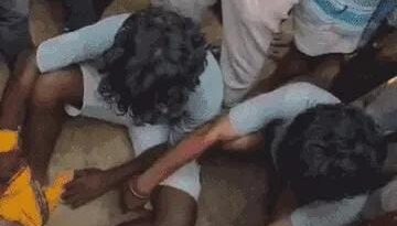 पटना- फाइनेंस एजेंट से लूट, 2 आरोपी पकड़ाए:लोगों ने पोल से बांधकर पीटा,फायरिंग की